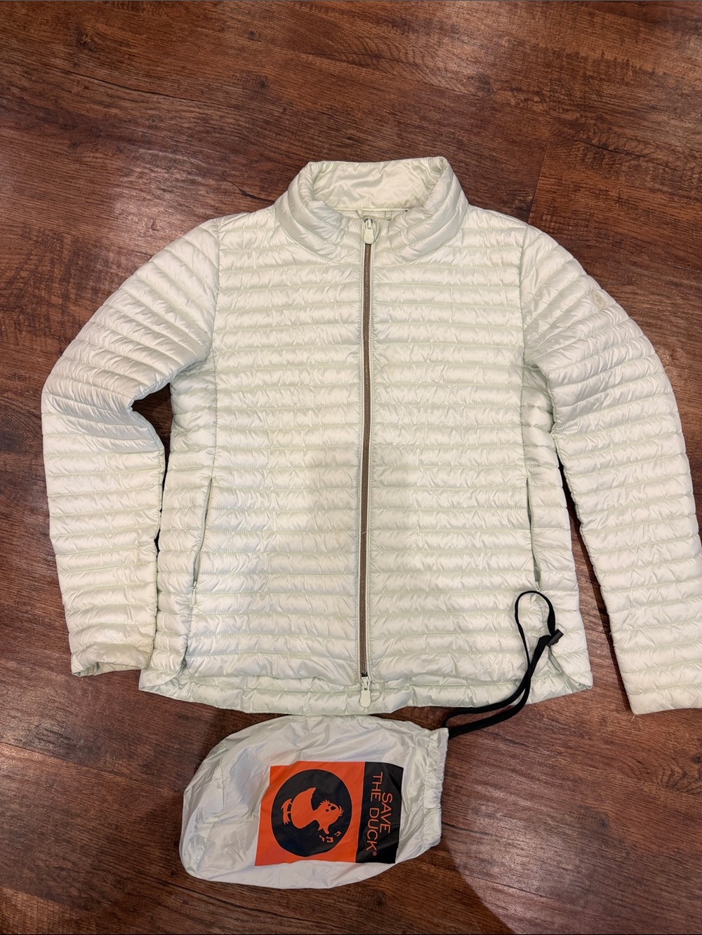 SAVE THE DUCK Pale Mint Quilted Packable Jacket